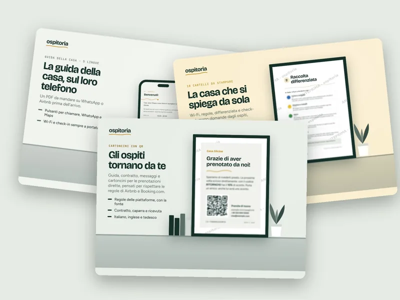 I prodotti del pacchetto Kit ospiti felici